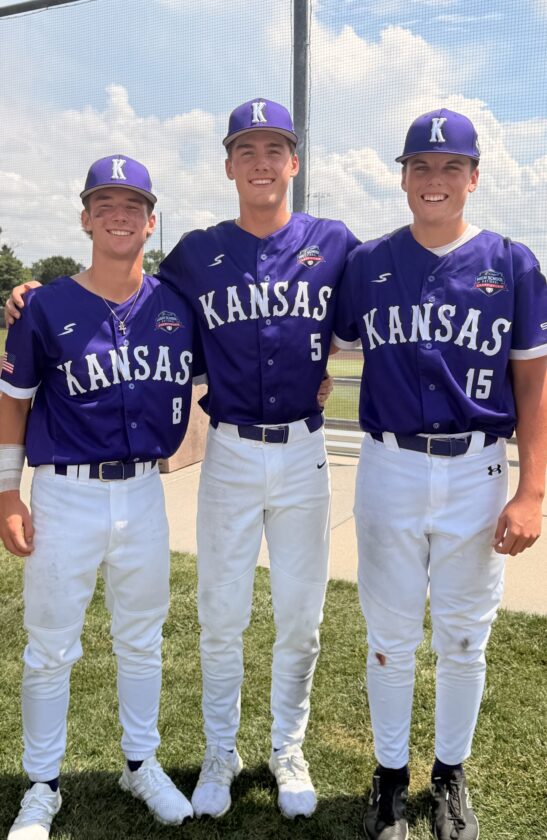 Kansas wins High School Baseball National Championship Series with 3 locals on the team